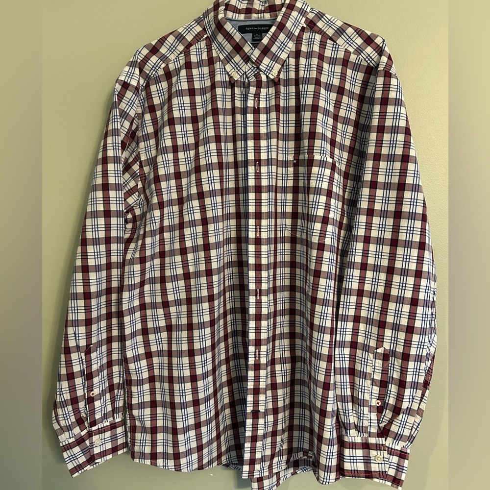 Tommy Hilfiger Navy/Red Plaid Shirt
